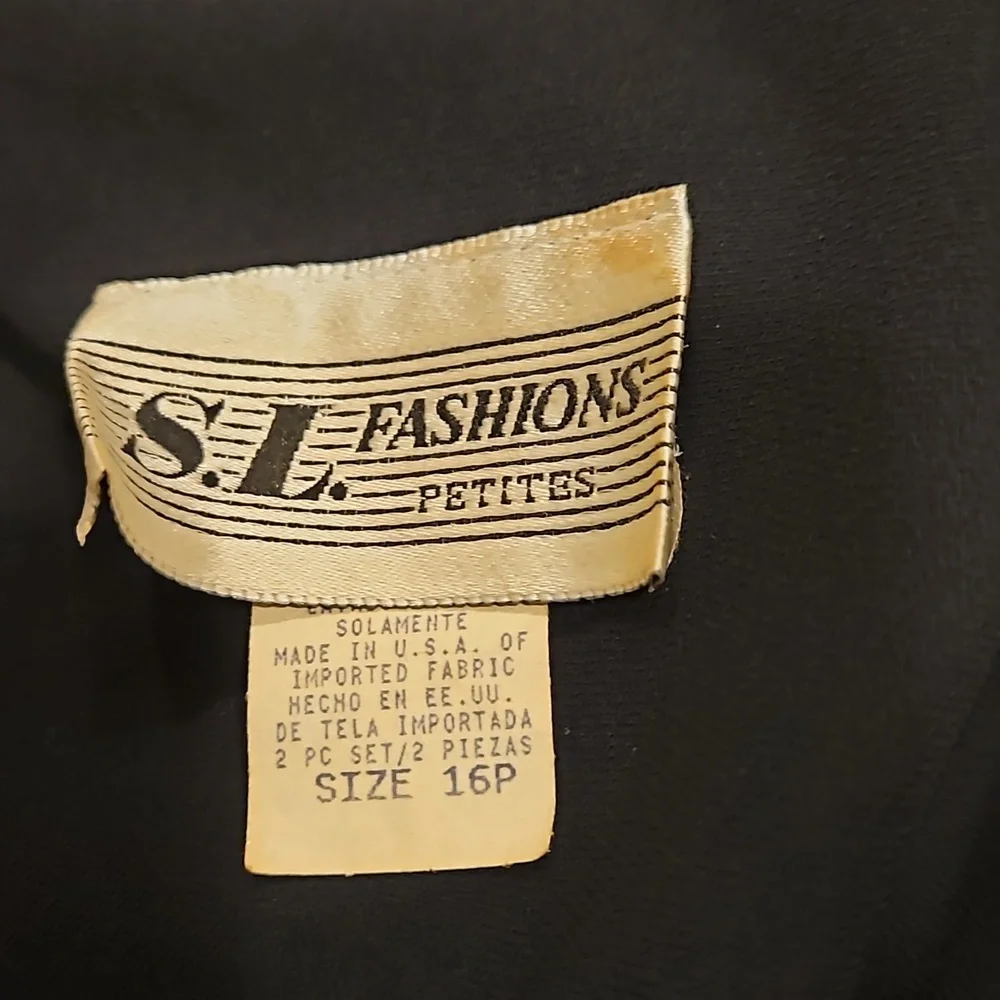 S.L. Fashions Black Beaded Jacket